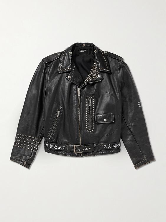 Black leather jacket from Enfants Riches Déprimés