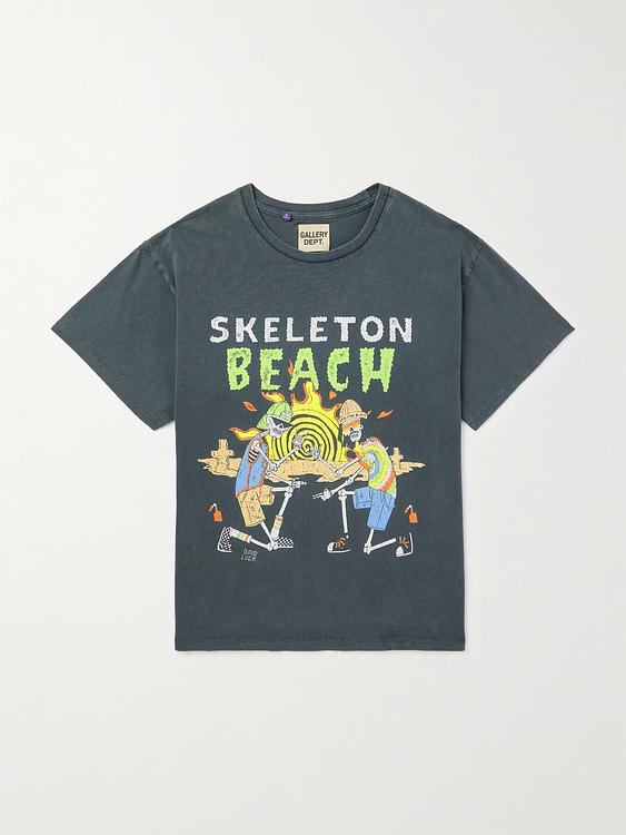 Print dark grey t-shirt from Gallery Dept.