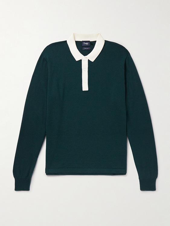 Black half-zip from Drake's