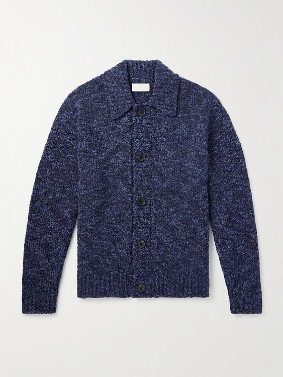 Dark blue cardigan from Mr P.