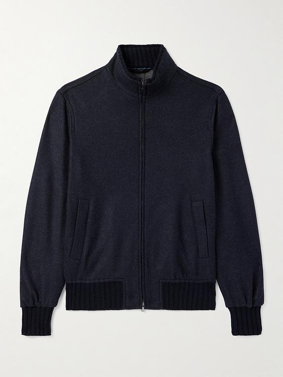 Black bomber jacket from Thom Sweeney