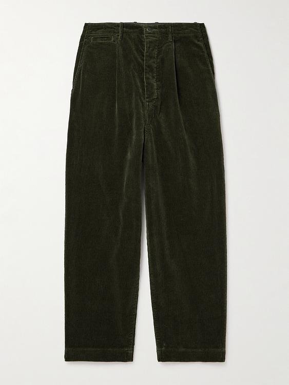 Black corduroy trousers from Kapital