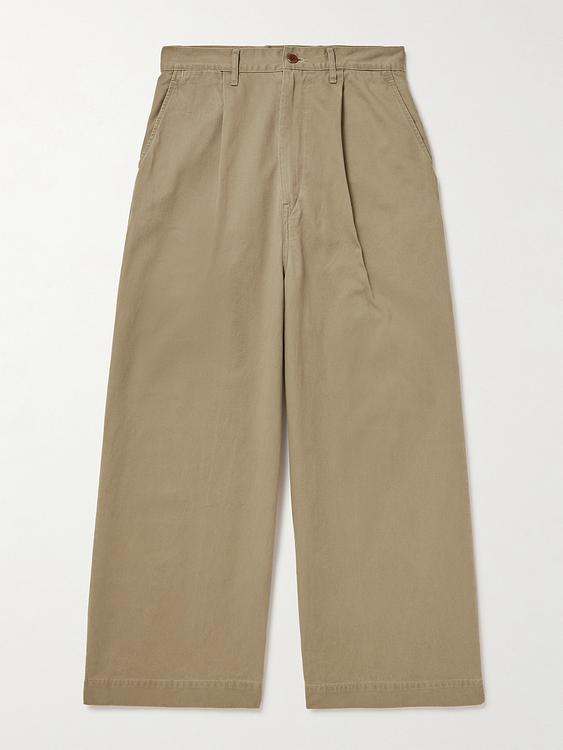 Taupe casual trousers from Kapital