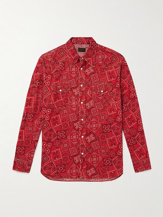 Red casual shirt from Kapital