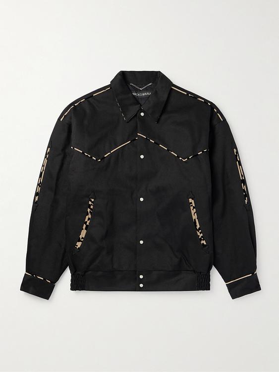 Print black casual jacket from Wacko Maria