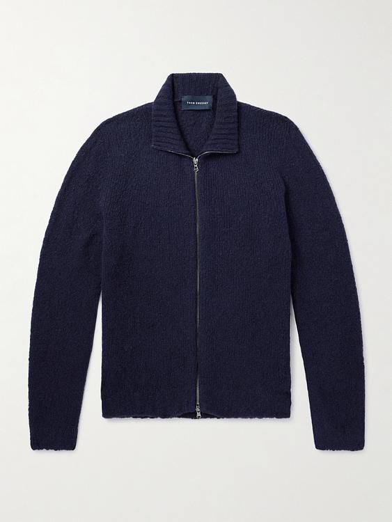 Dark blue full-zip from Thom Sweeney