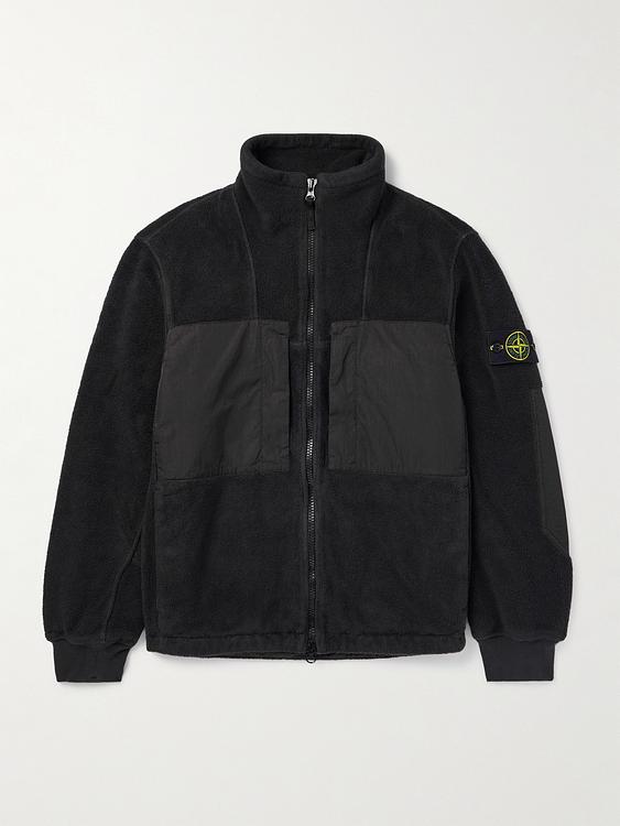 Black fleece jacket from Stone Island