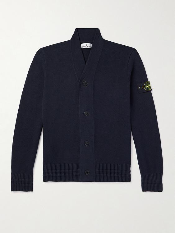 Dark blue cardigan from Stone Island