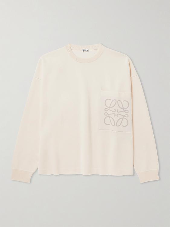 White sweater from Loewe
