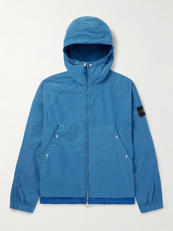 Blue casual jacket from Stone Island