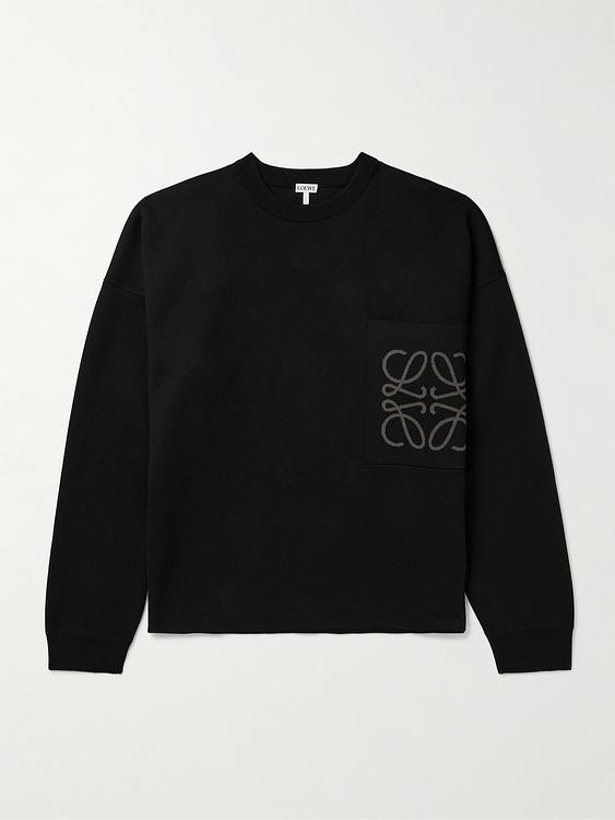 Print black sweater from Loewe