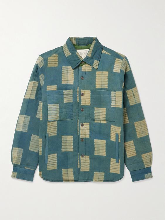 Checkered teal casual jacket from Kardo