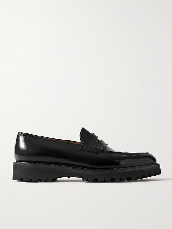 Black loafers from John Lobb