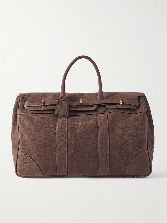 Dark brown weekend bag from Brunello Cucinelli
