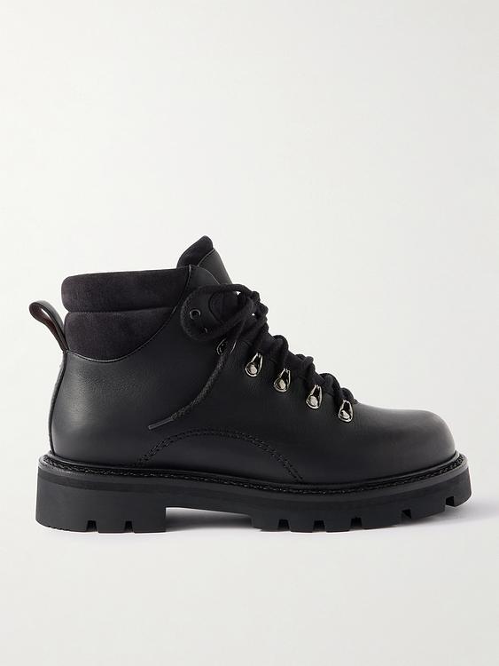 Black lace-up boots from Loro Piana