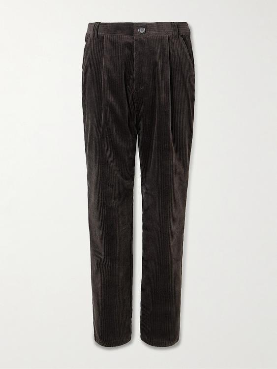 Black corduroy trousers from Oliver Spencer