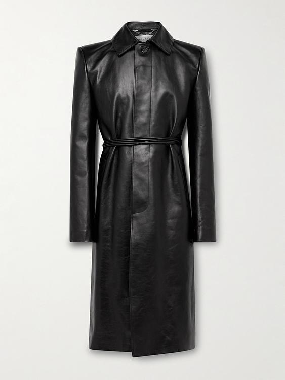 Black trench coat from Alexander Mcqueen