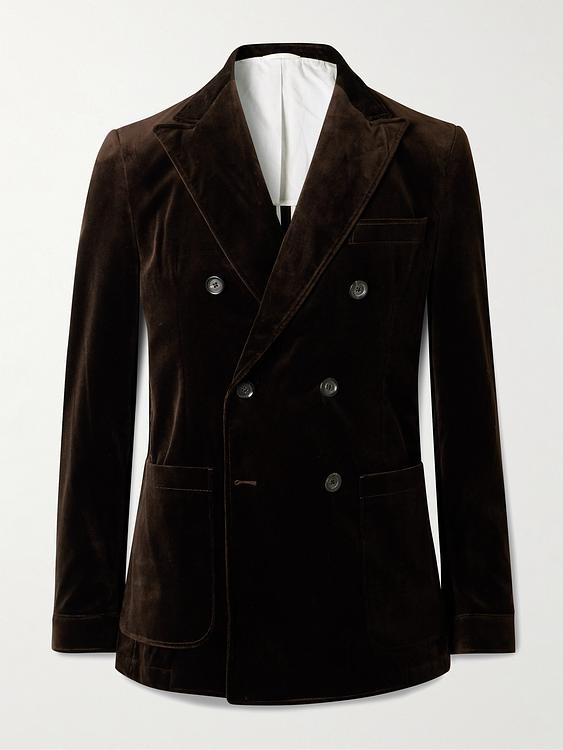 Black double-breasted blazer from Oliver Spencer