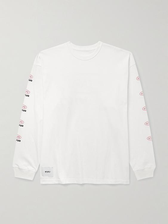 Print white long sleeve t-shirt from Wtaps®