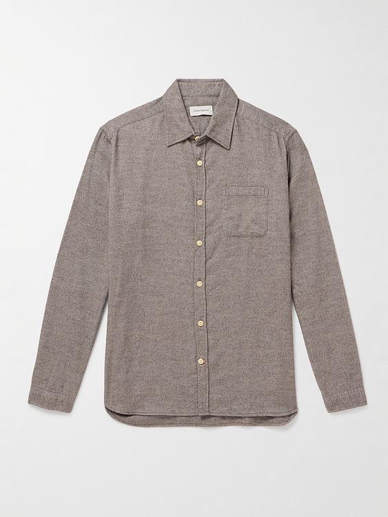 Grey flannel shirt from Oliver Spencer