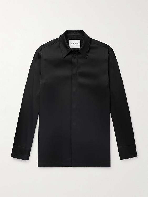 Black casual shirt from Jil Sander