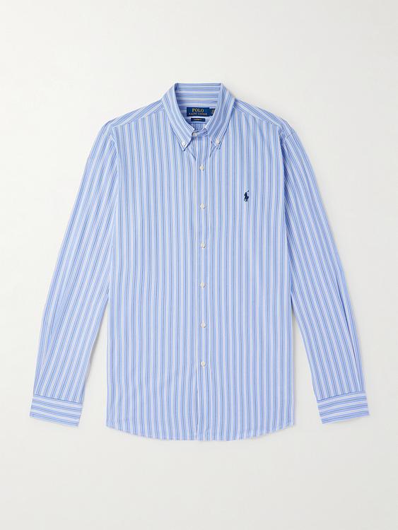Striped light blue casual shirt from Polo Ralph Lauren