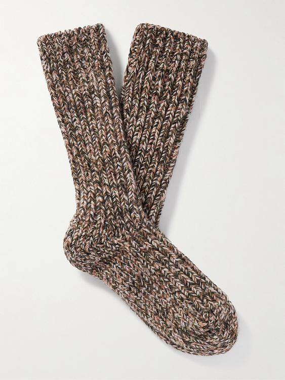 Dark brown socks from Loro Piana