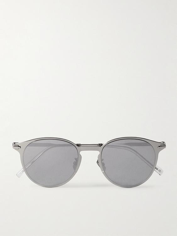 Grey round frame sunglasses from Dior Eyewear