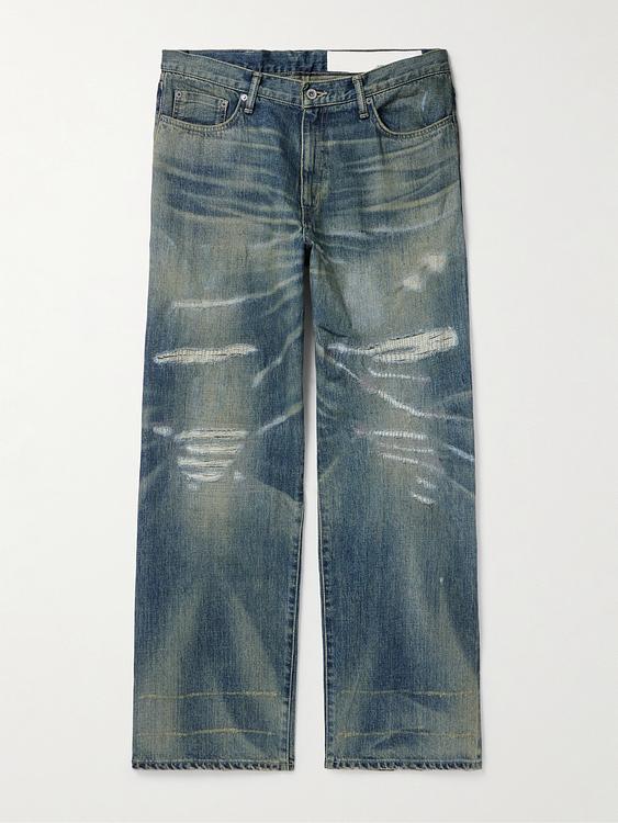 Dark grey wide-leg jeans from Neighborhood