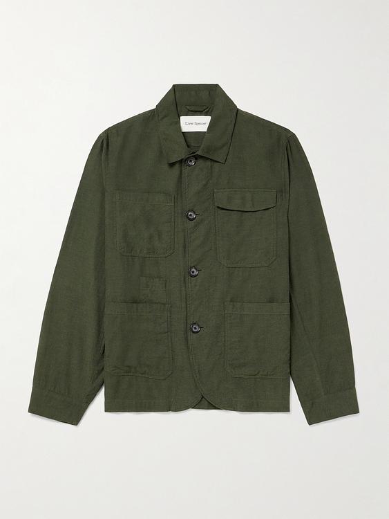 Dark green casual jacket from Oliver Spencer