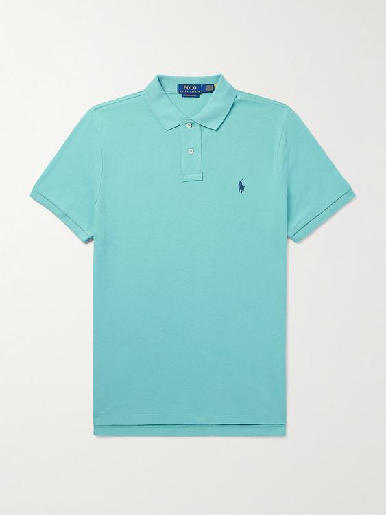 Light blue short sleeve polo shirt from Polo Ralph Lauren