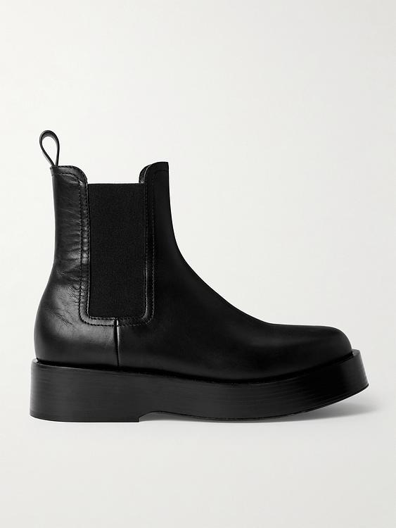 Black chelsea boots from Bottega Veneta