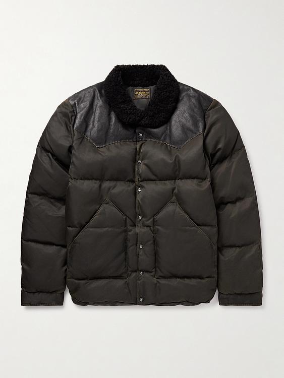 Black down jacket from RRL