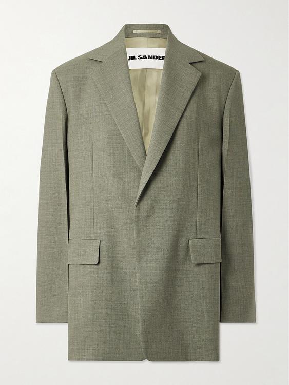 Taupe blazer from Jil Sander