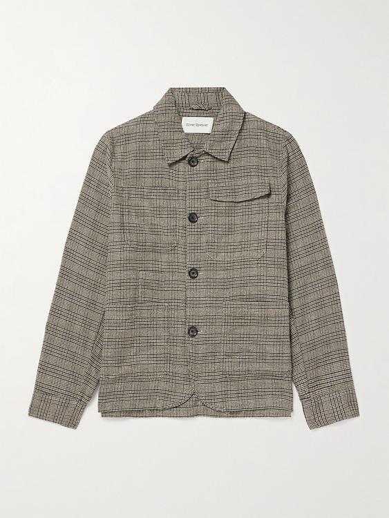 Taupe casual jacket from Oliver Spencer