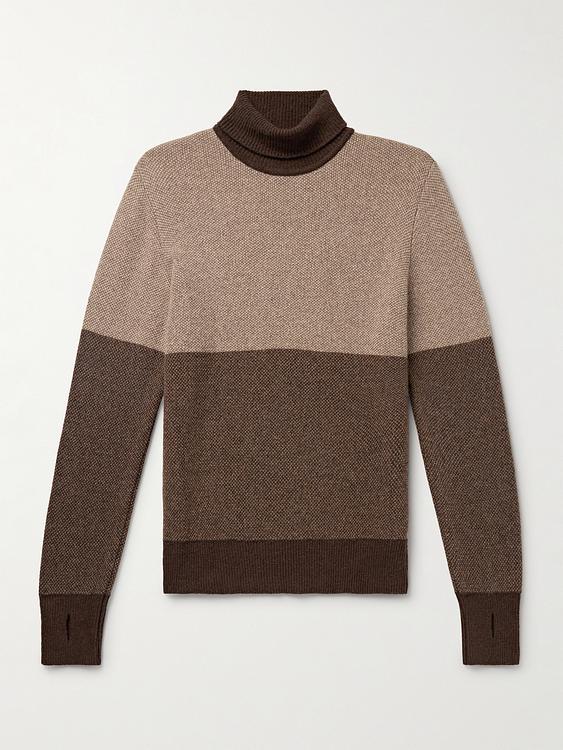 Multicolor turtleneck from Oliver Spencer