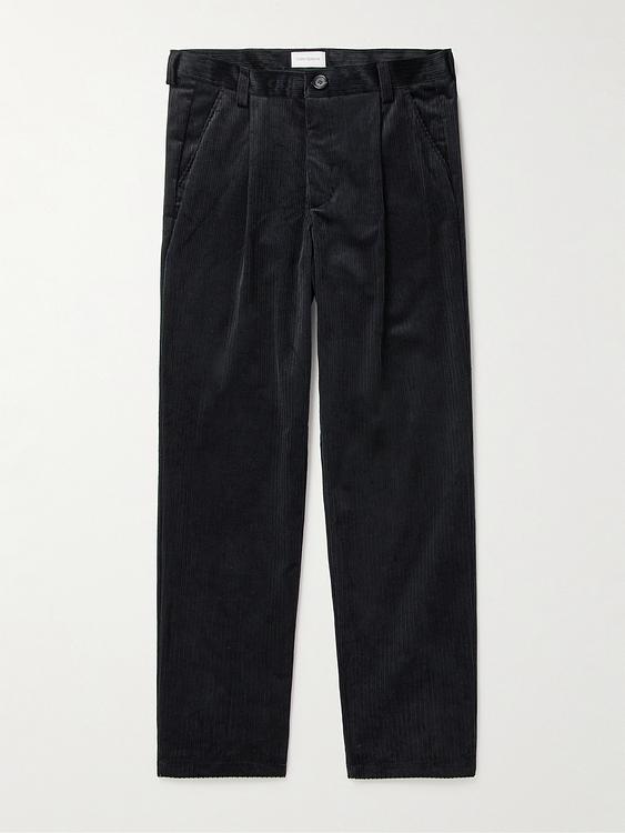 Black corduroy trousers from Oliver Spencer
