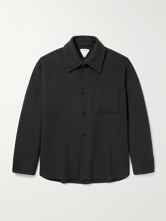 Black overshirt from Bottega Veneta