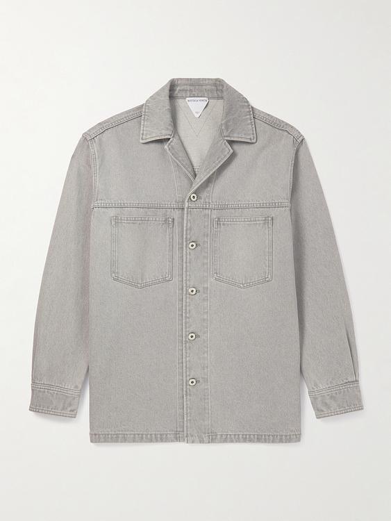 Grey overshirt from Bottega Veneta