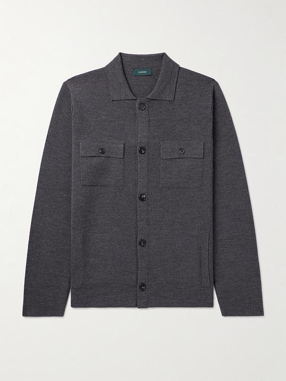 Dark grey overshirt from Incotex