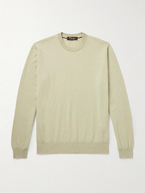 Beige cashmere sweater from Loro Piana