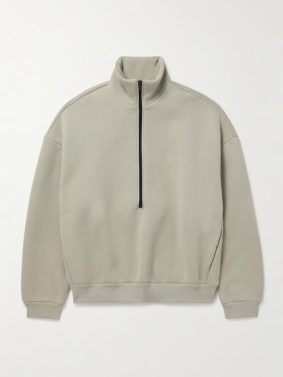 Taupe half-zip from Fear Of God