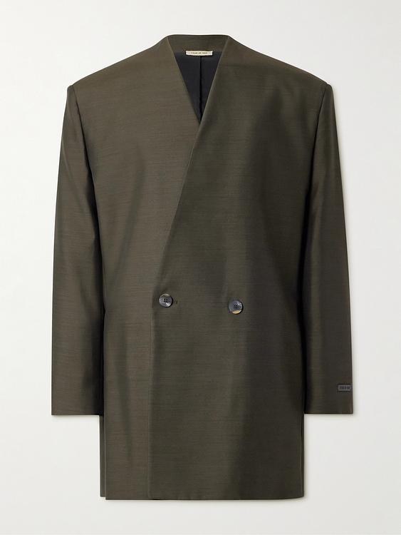 Dark green suit jacket from Fear Of God