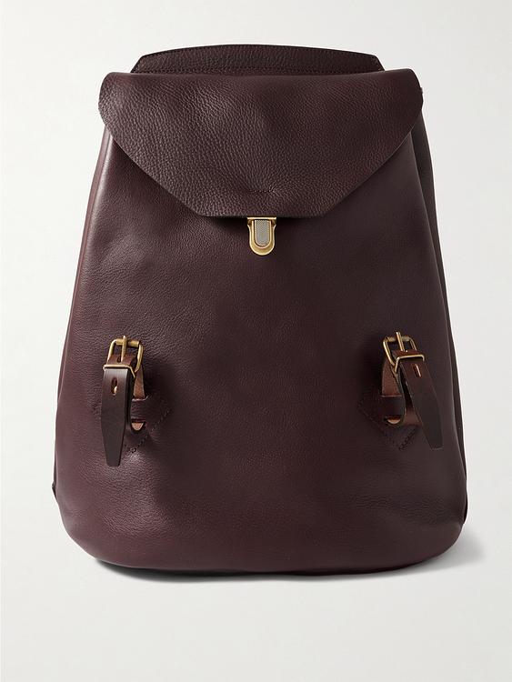 Dark brown backpack from Bleu de Chauffe