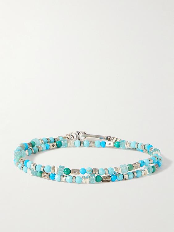 Light blue bracelet from Peyote Bird