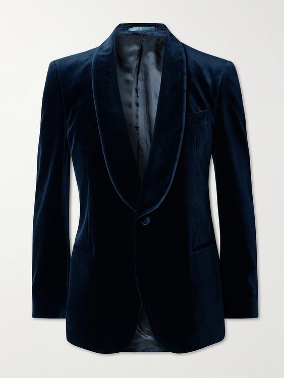 Dark blue tuxedo jacket from Mr P.