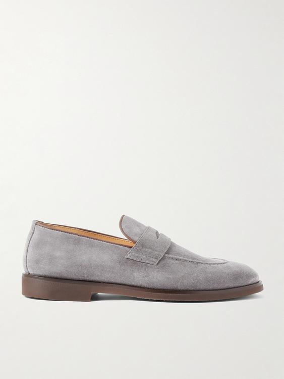 Grey loafers from Brunello Cucinelli