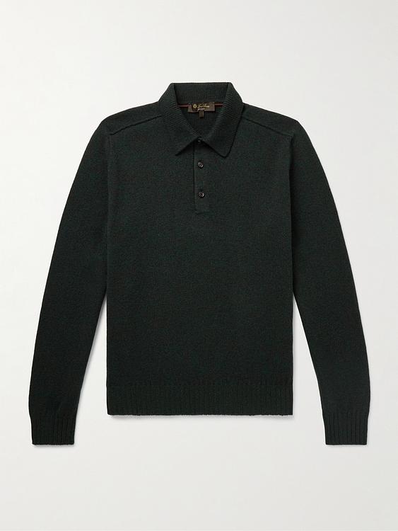Black half-zip from Loro Piana