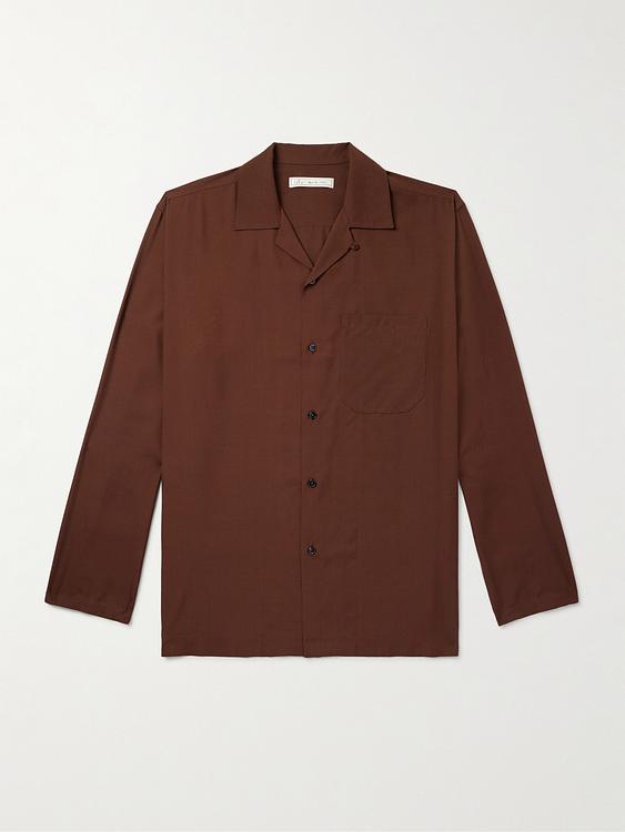 Brown casual shirt from Umit Benan B+