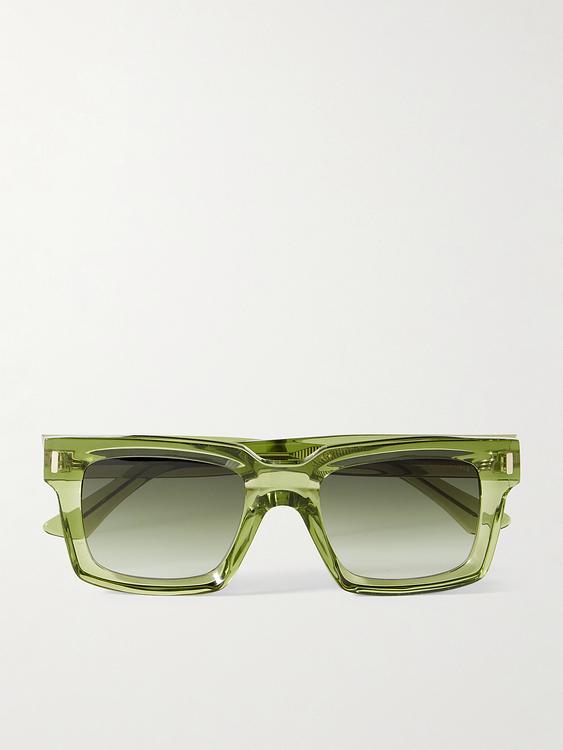 Green d-frame sunglasses from Cutler and Gross